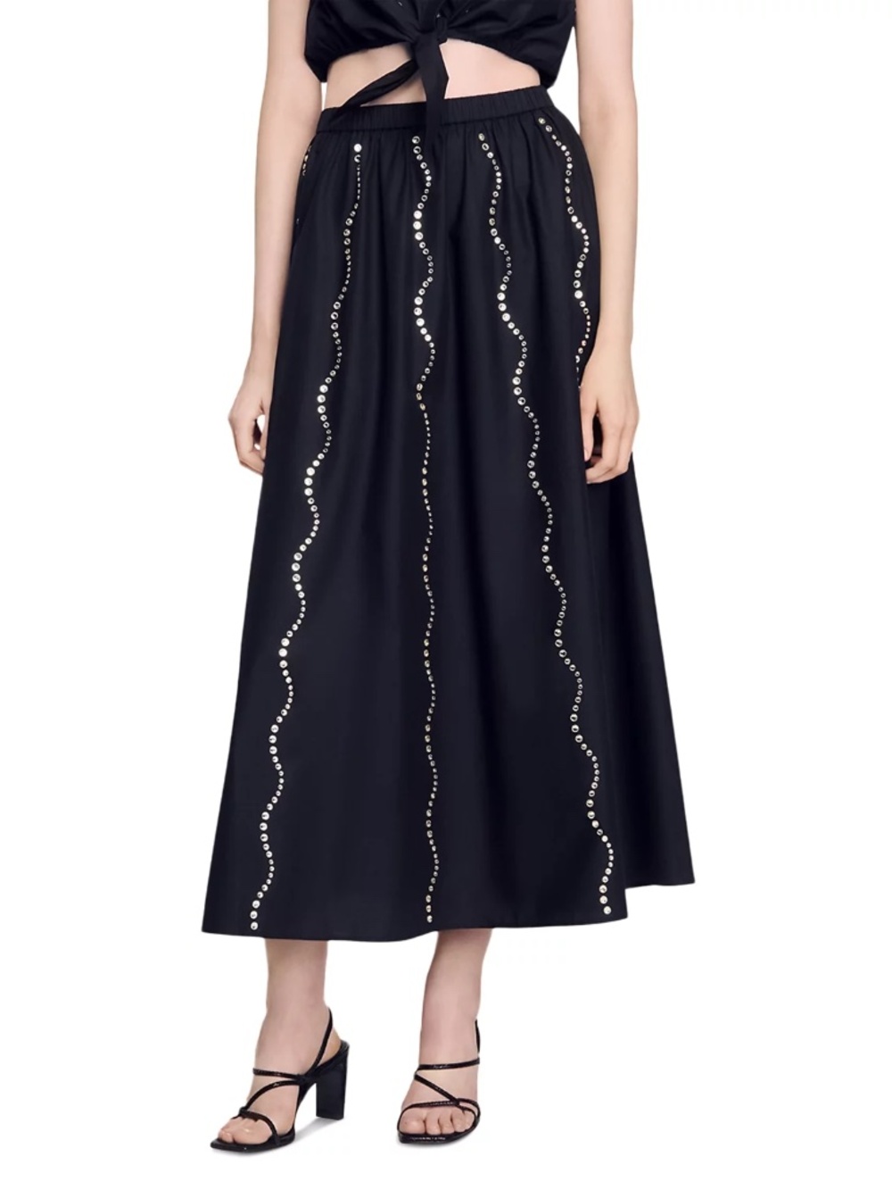 Aviv Rhinestone Maxi Skirt